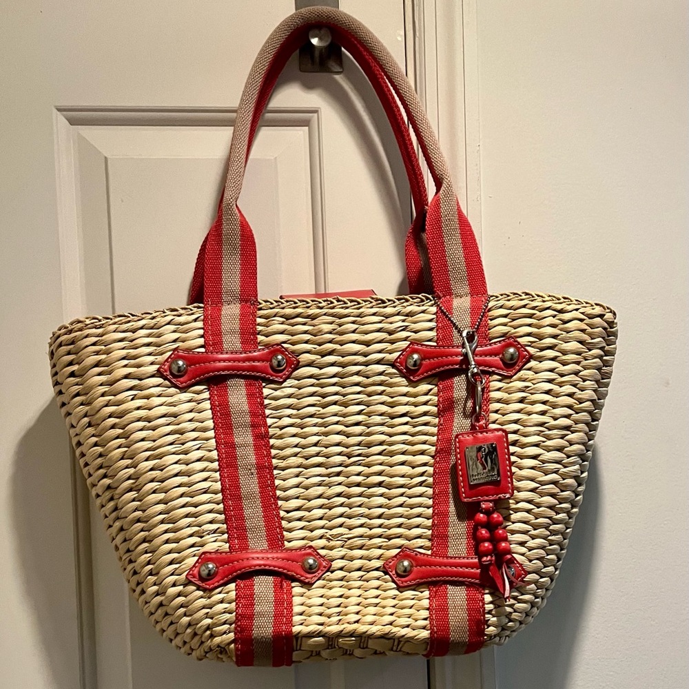 F by Fortuna Valentino straw bag